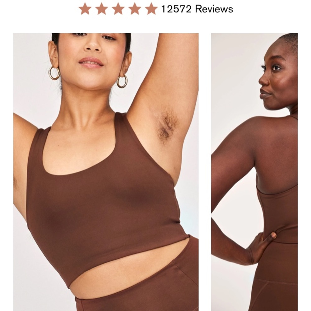 Girlfriend collective Paloma bra in earth